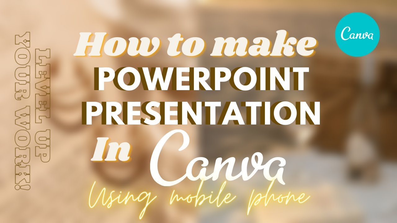 How to make PowerPoint presentation in Canva using mobile phone! ✨| Level up your work!