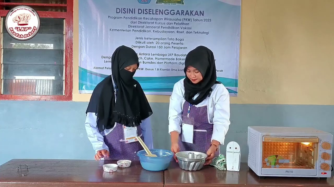 Video Bahan ajar LKP Raudah Bakery "Membuat Bolu Tape"