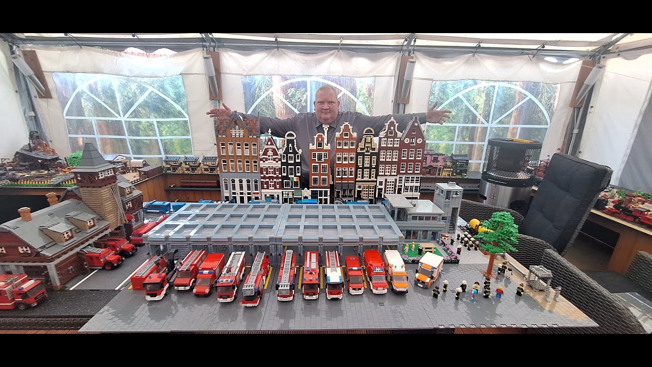 BlueBrixx / Lego Feuerwehr auf 23 Grundplatten. Riesig mit den Amstel Fassaden. Mächtig gewaltig