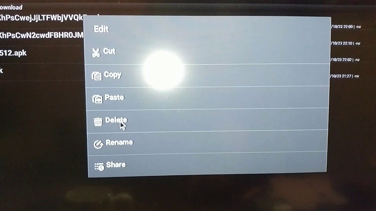 Delete downloaded files on your android tv box