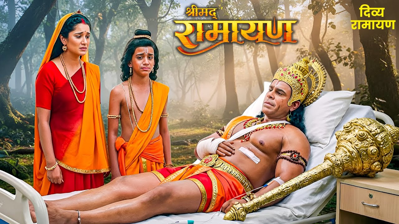 लव-कुश के हमले से हनुमान घायल हो गए! | Devotional Show | #ramayan #sitaram #luvkush #god #shriram
