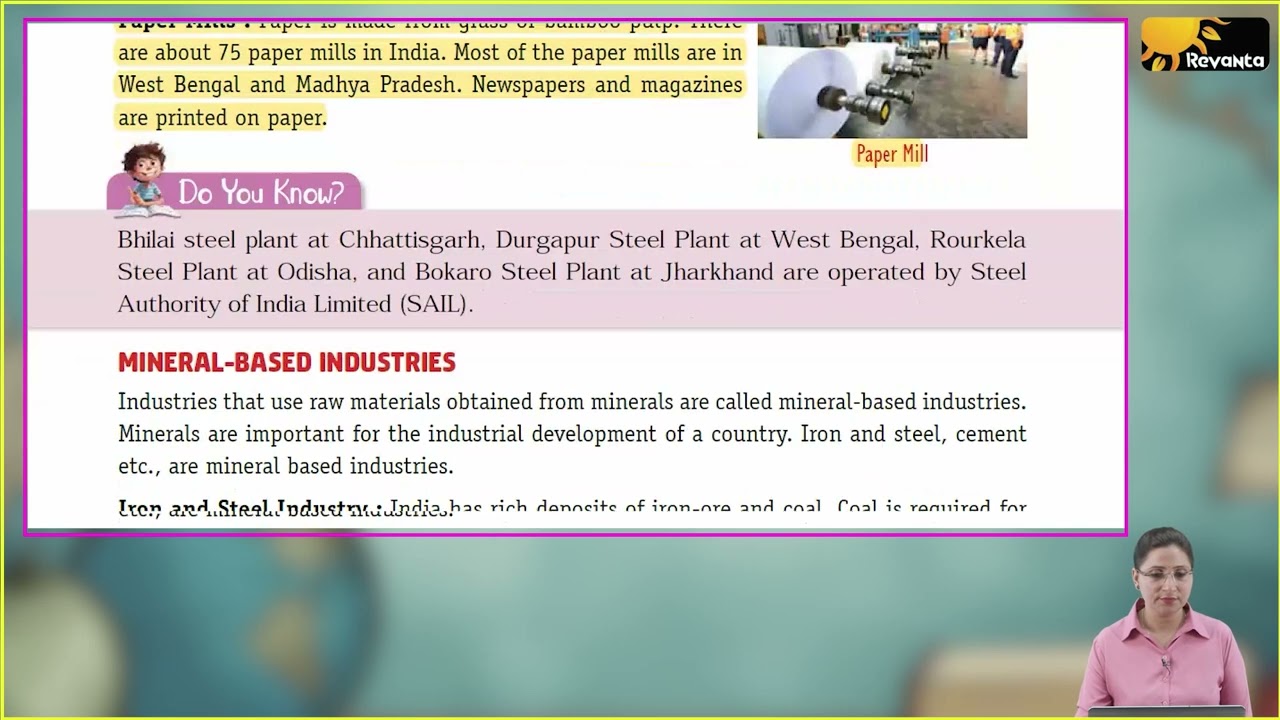 Ch 11 | Pairs Publication | SST | Class 04 | Industries in India | For children