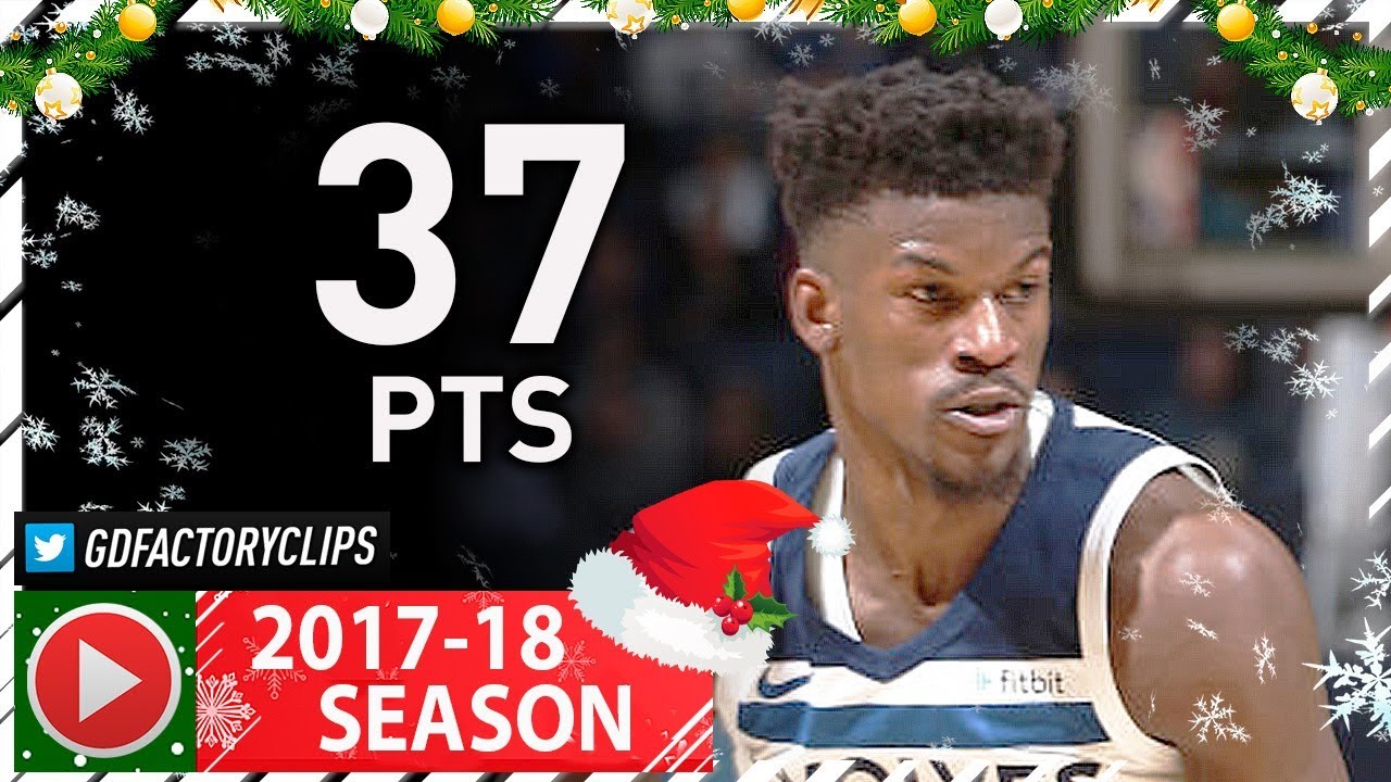 Jimmy Butler Full Highlights vs Trail Blazers (2017.12.18) - 37 Pts, CLUTCH!
