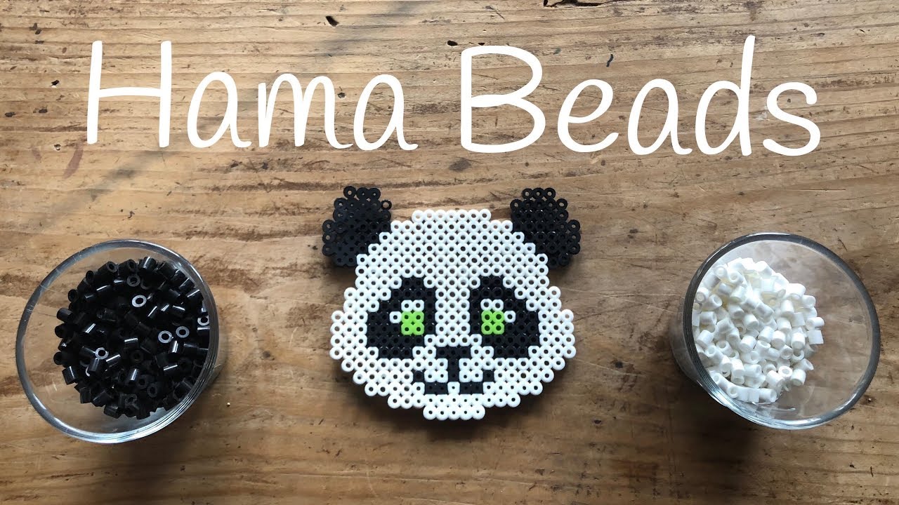 Oso panda de HAMA BEADS  | Perler beads FIGURAS de animales