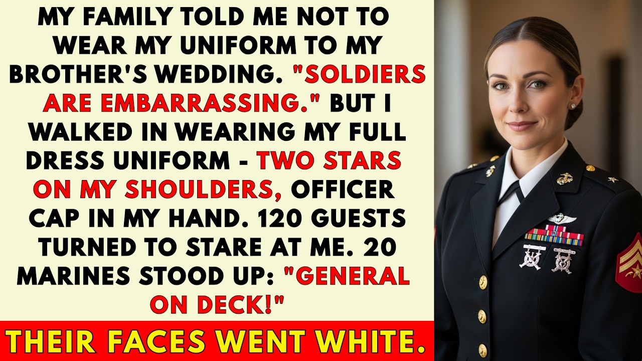 At My Brother’s Wedding, My Parents Mocked Me in Front of 120 Guests — Then 20 Marines Stood Up