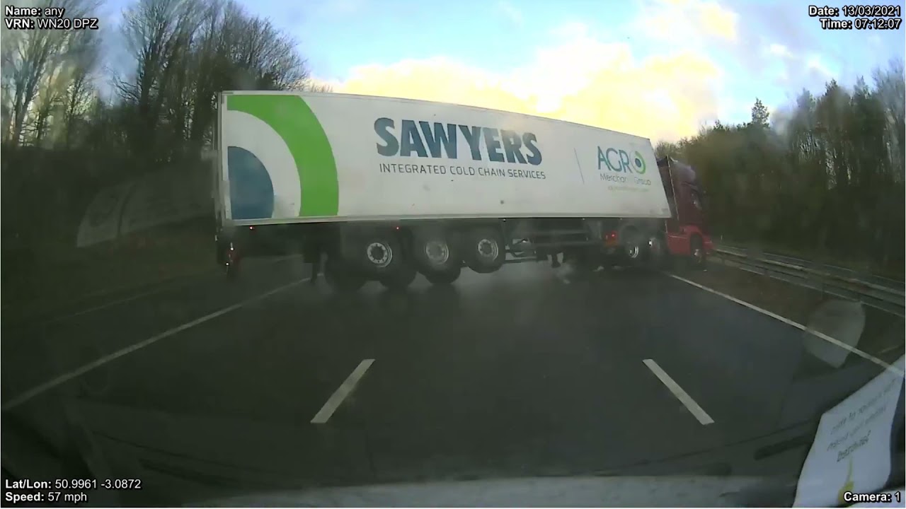 Armagh lorry driver falls asleep at wheel and causes crash on M5 motorway