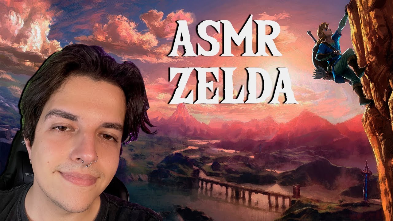 ASMR Jogando Zelda Breath Of The Wild (Sons de Controle e Mouth Sounds)