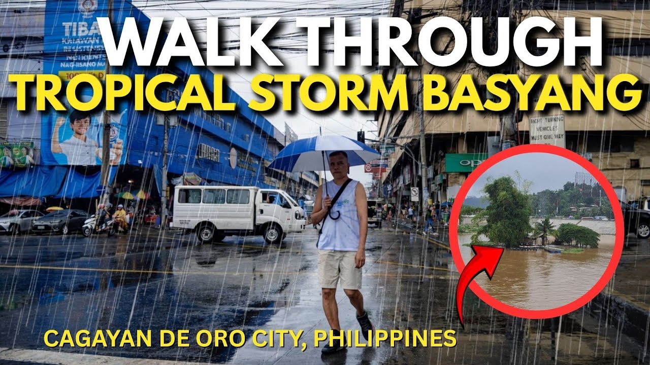 Cagayan de Oro Under Signal No. 2 Tropical Storm BASYANG l Downtown Walking Tour [4K]
