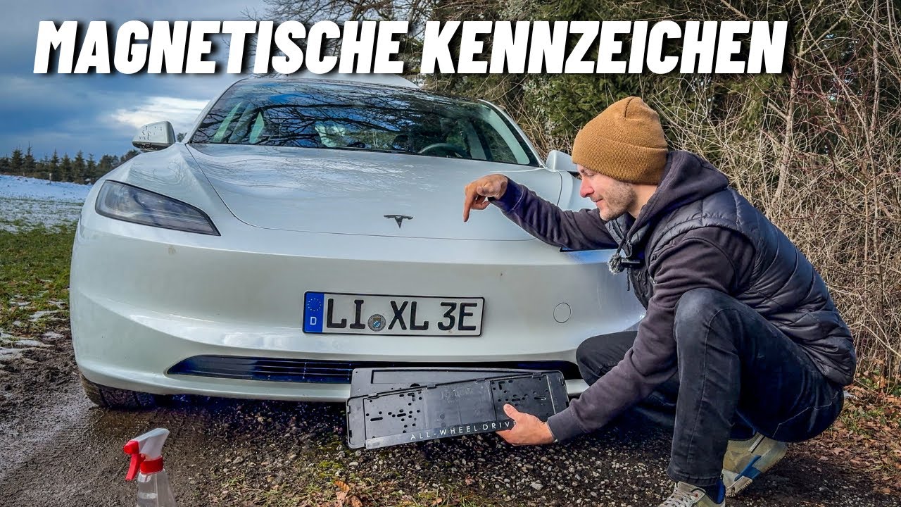 Magnet Kennzeichen Installation & Erfahrungen Tesla Model 3 Highland kann ich's empfehlen ?? IVALITY