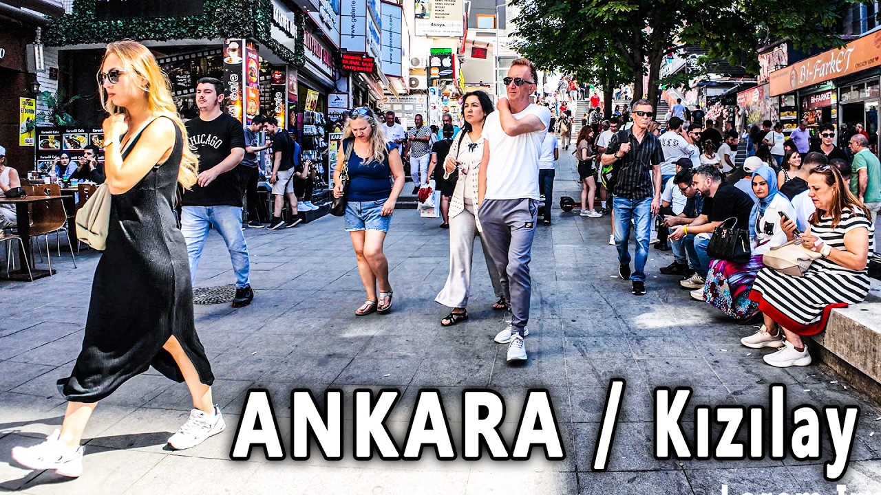 ANKARA Kızılay’da Yürüyüş Turu | Discover the Heart of the City in 4K