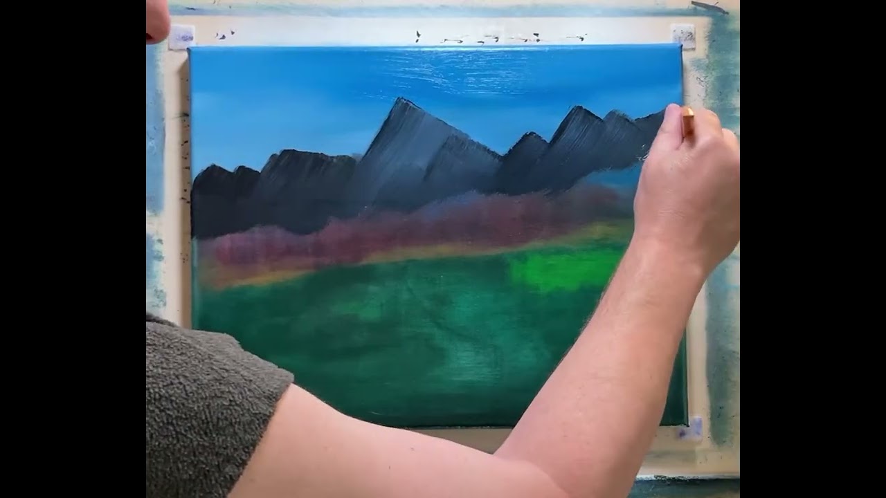 Oil Painting Video, Real Time Landscape Oil Painting Tutorial