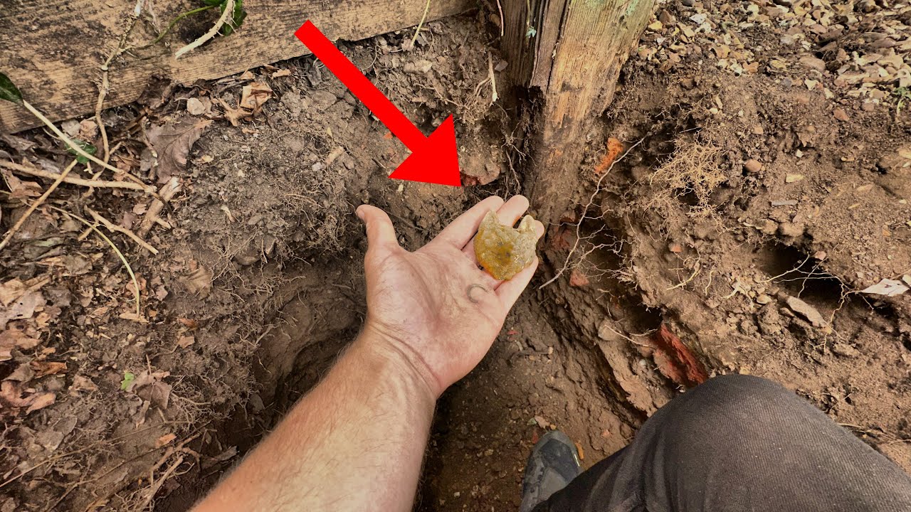 #10 Buried Treasure Found While Digging New Gate Post - Tiny House Build on a Budget