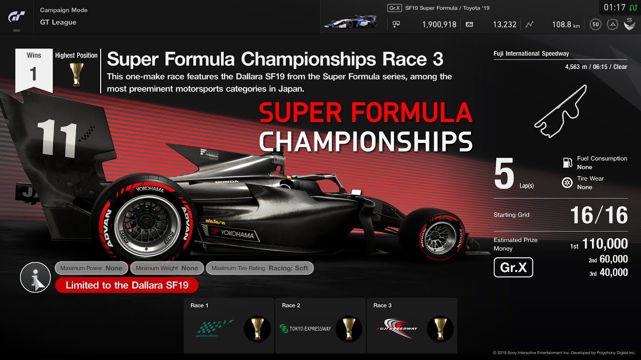 Gran Turismo Sport | GT League Amateur - Super Formula Championship