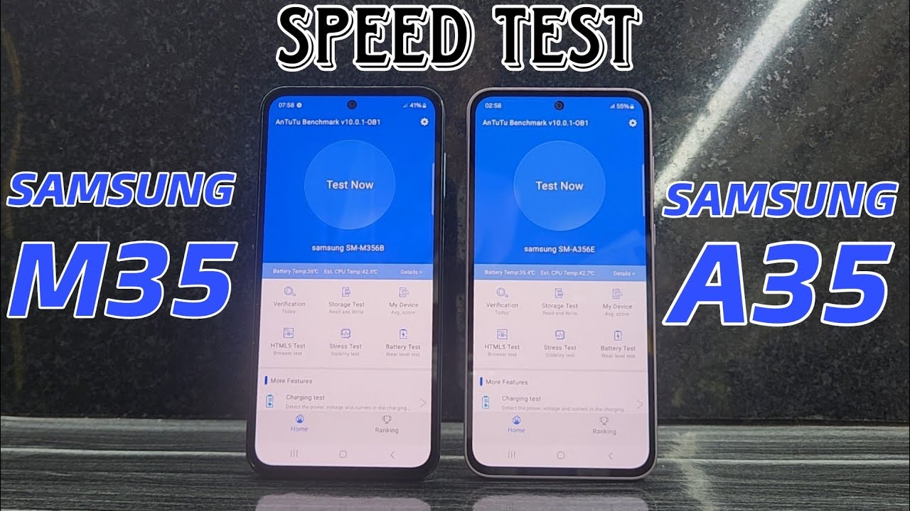 Galaxy M35 5G vs Galaxy A35 5G Speed Test : AnTuTu, Gaming, Multitasking