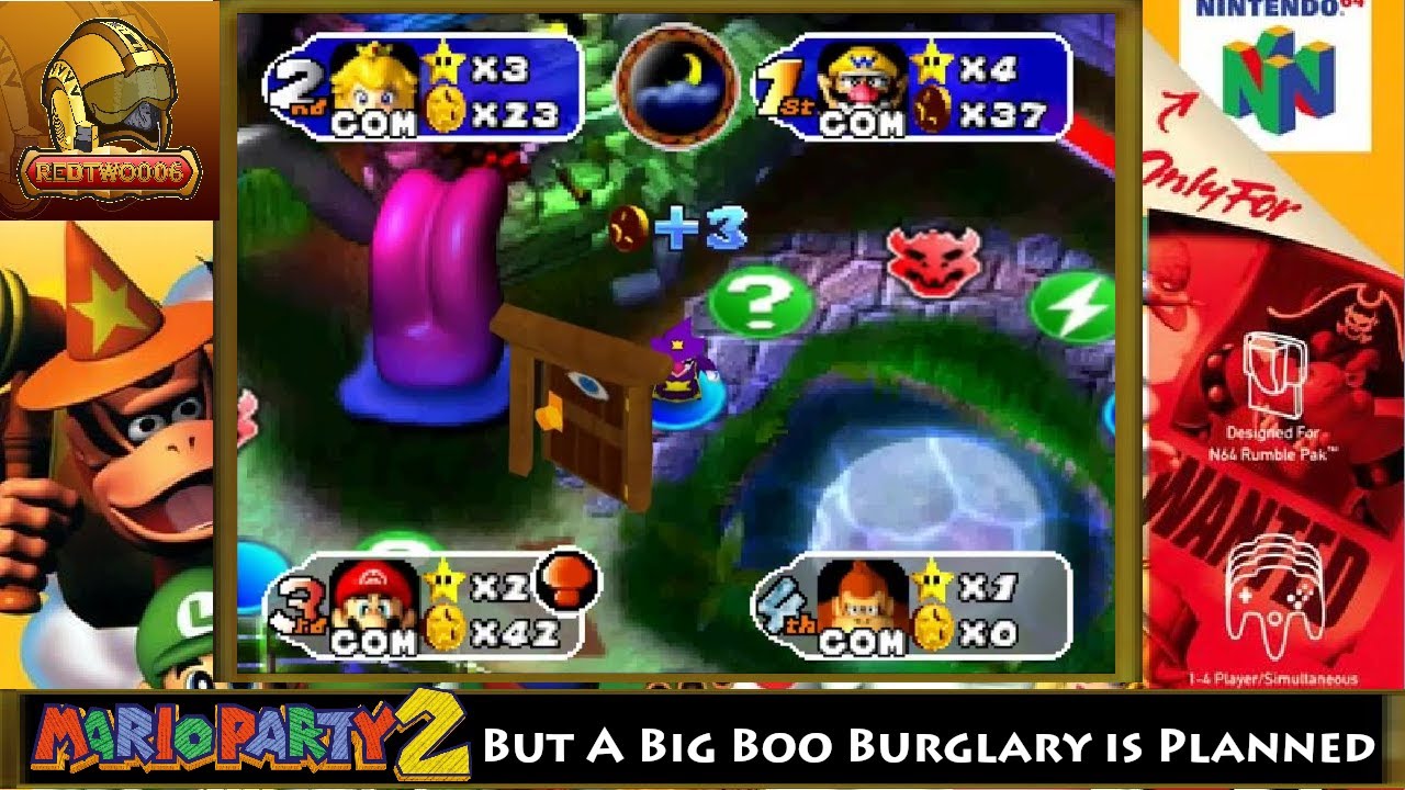 Mario Party 2 But a Big Boo Burglary is Planned - Horror Land Pt 4
