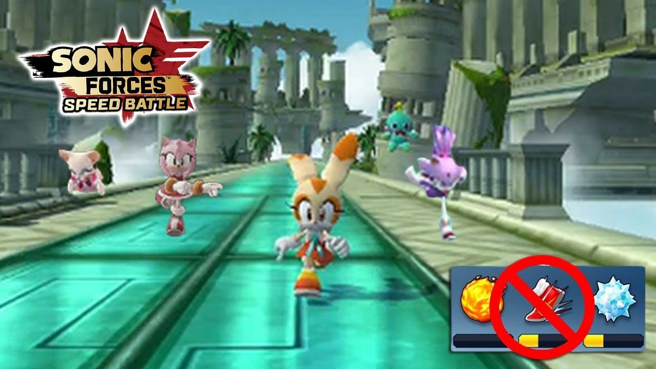 Sonic Forces Speed Battle: #NoPowerUpChallenge All Female Characters
