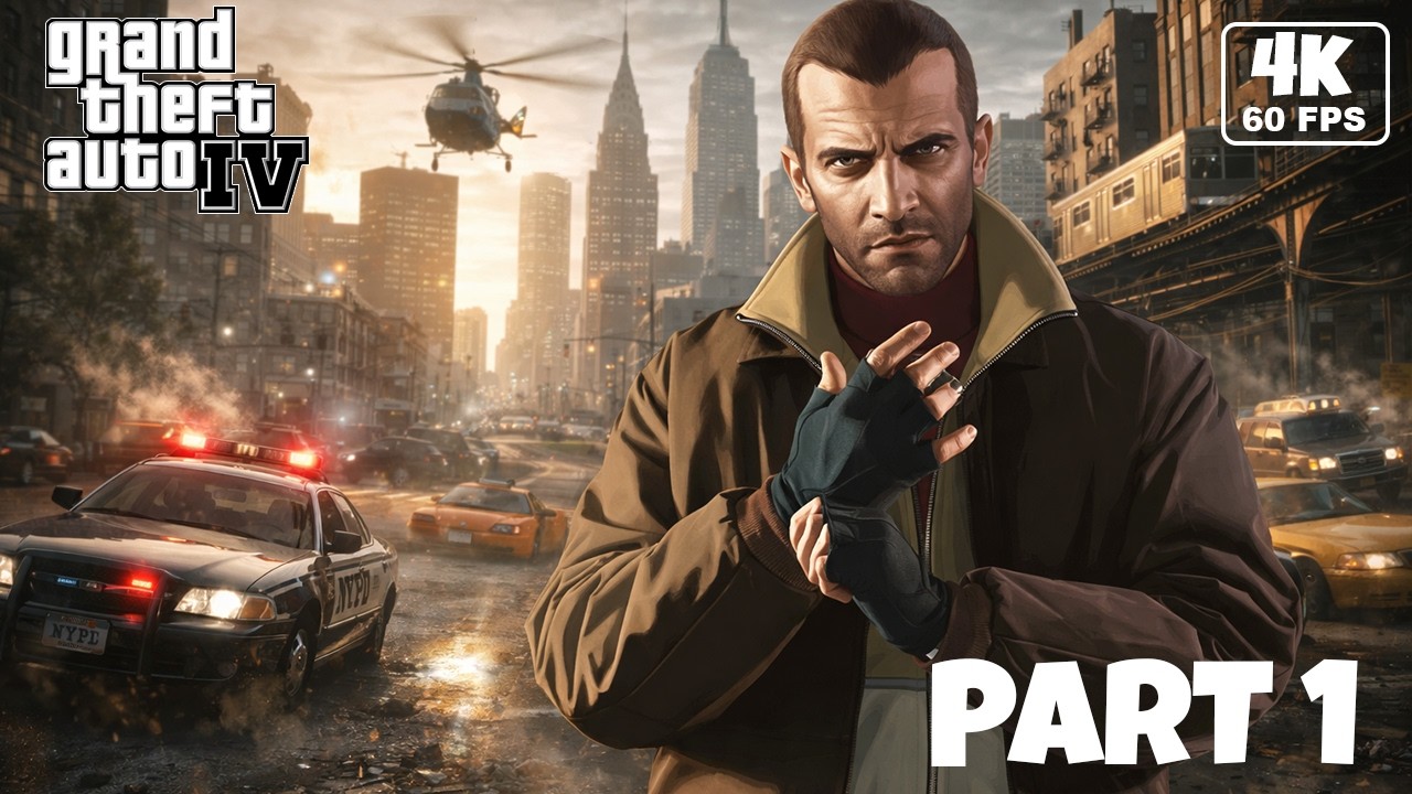 Niko Comes to Liberty City - Gameplay Walkthrough [4K 60FPS PC ULTRA] GTA 4 FUSION FIX #1