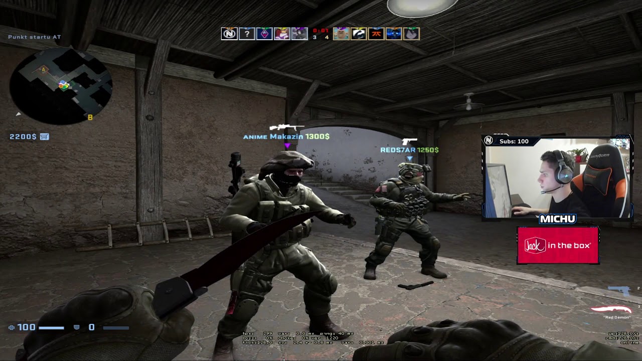 MICHU plays FPL w/ degst3r REDS7AR against paszaBiceps sinnopsyy Woro2k JW - Faceit Pro League