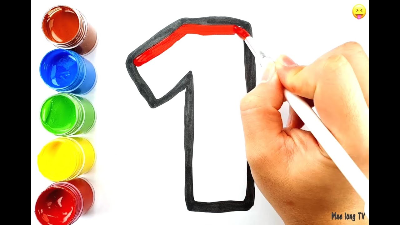 Numbers coloring for kids drawing & studying English & Learn numbers 색칠놀이 숫자그리기 영어숫자 배우기 색칠하기