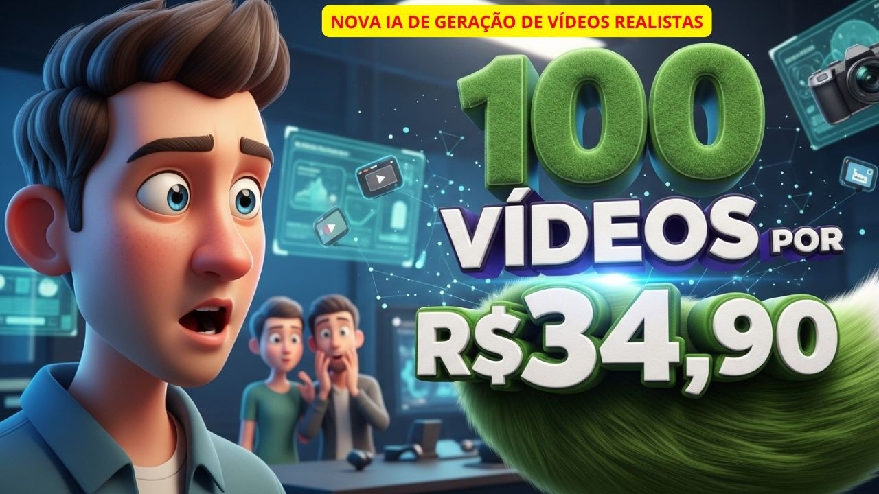 100 Vídeos Super Realistas Pelo Preço de Uma Pizza?