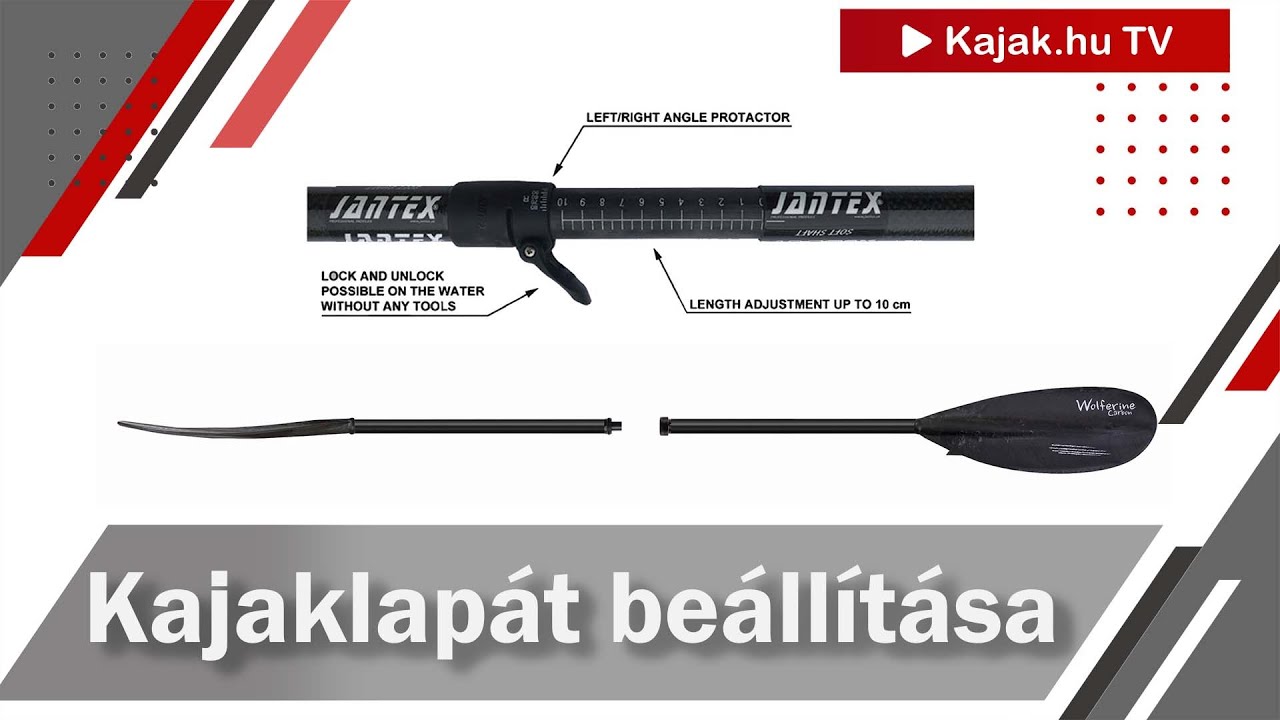Kajaklapát beállítása Kajak hu TV