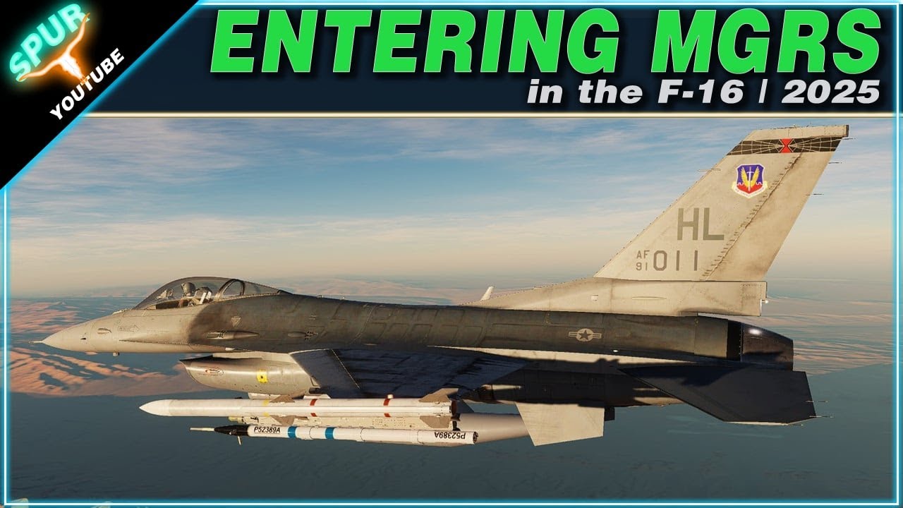 Ввод координат MGRS в F-16 в DCS | Октябрь 2025 г.