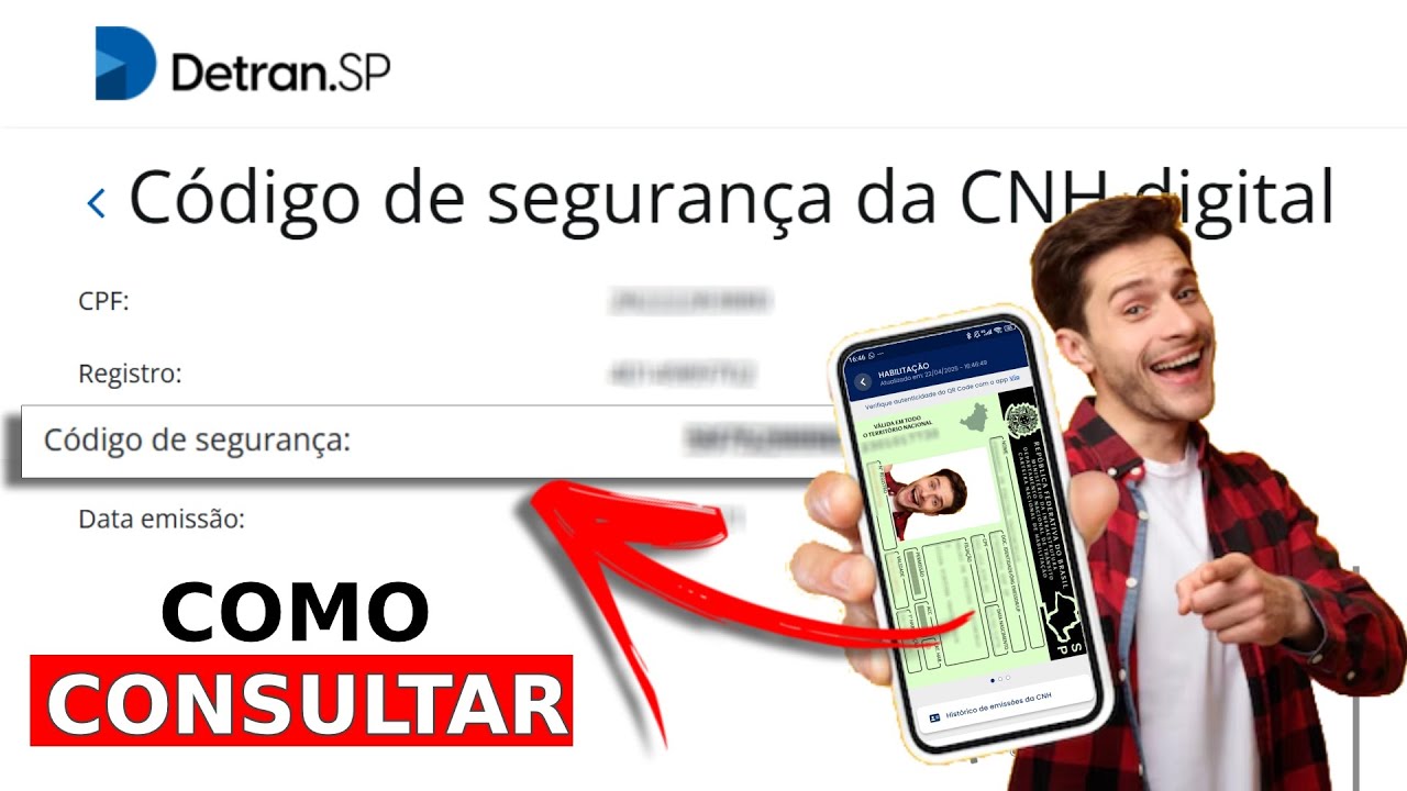 COMO LOCALIZAR O CÓDIGO DE SEGURANÇA DA CNH - COMO CONSULTAR CÓDIGO DE SEGUNDA DA CNH DIGITAL