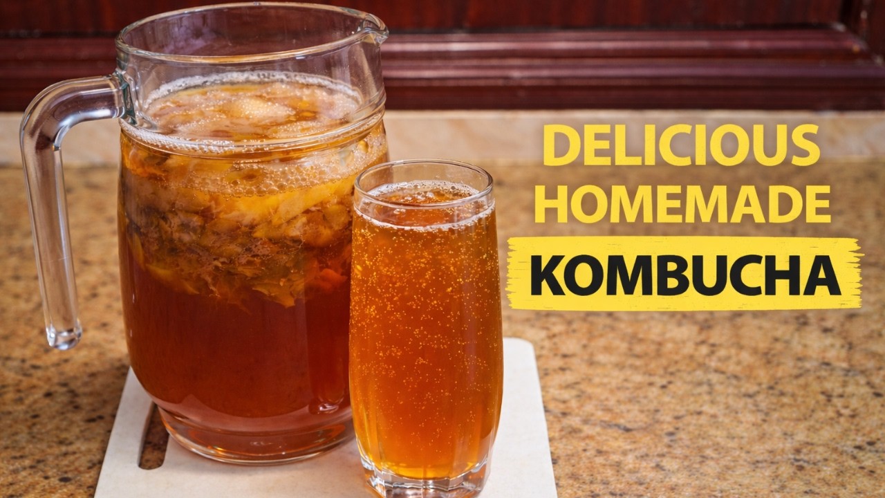 Step-by-Step Kombucha First Fermentation | Homemade Healthy Drink