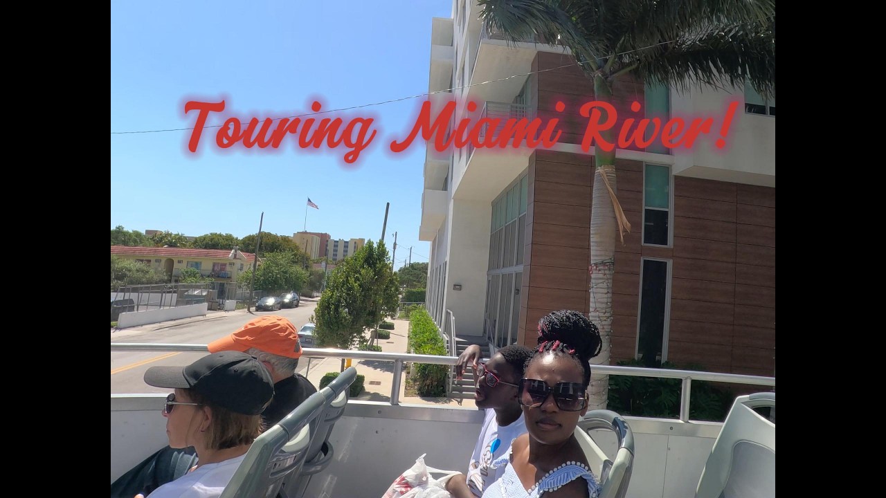 Touring River Miami in Florida.