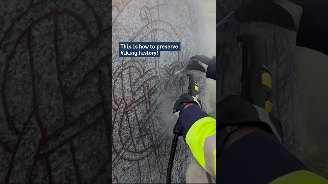 How to preserve Viking history  #runestones #vikings #Sweden