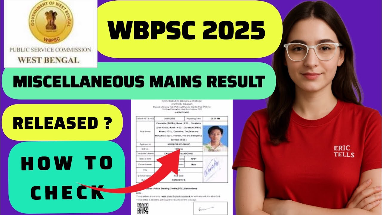 wbpsc miscellaneous result 2025 | wbpsc miscellaneous mains result 2025