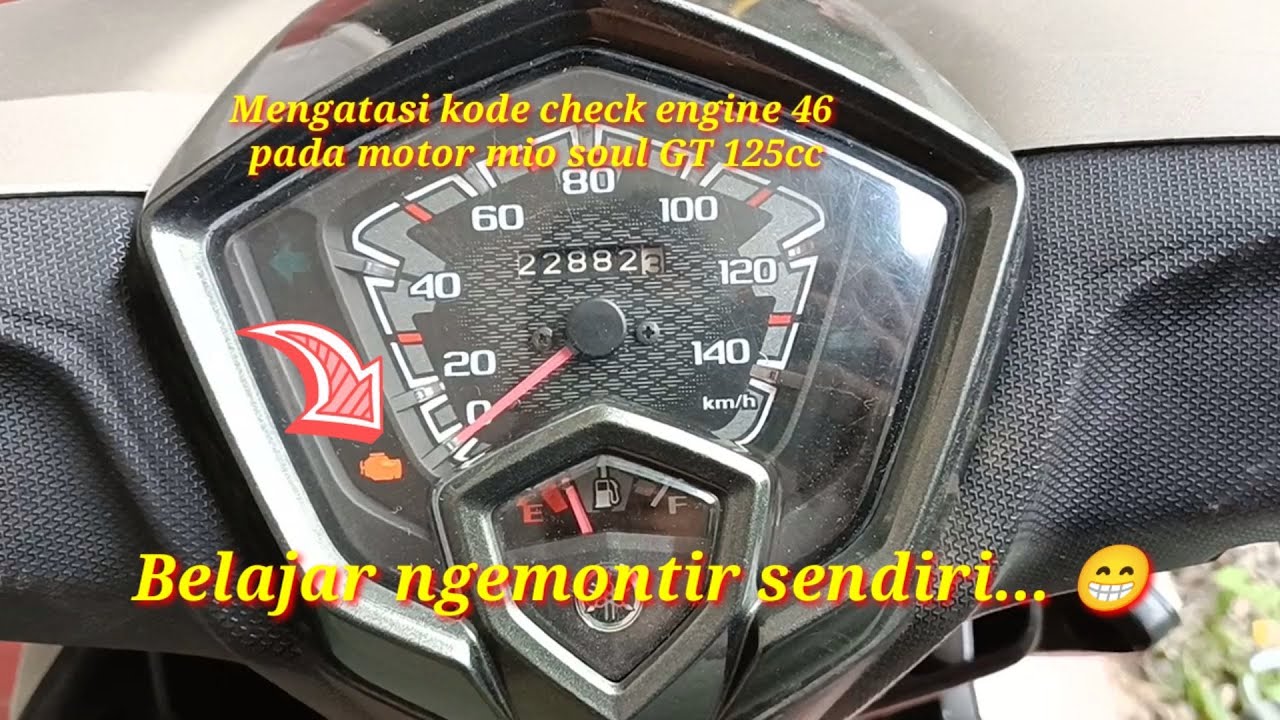 mengatasi code error 46 motor mio soul GT 125cc
