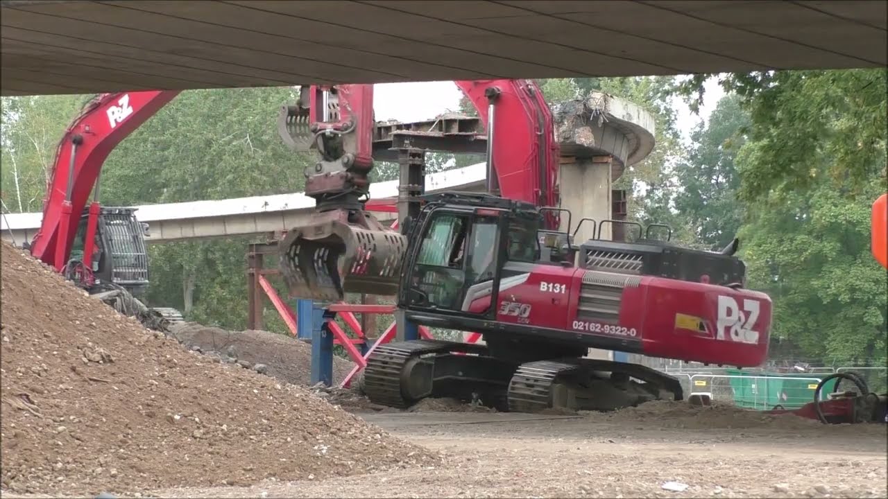 Bagger Hitachi 350 im Tandem