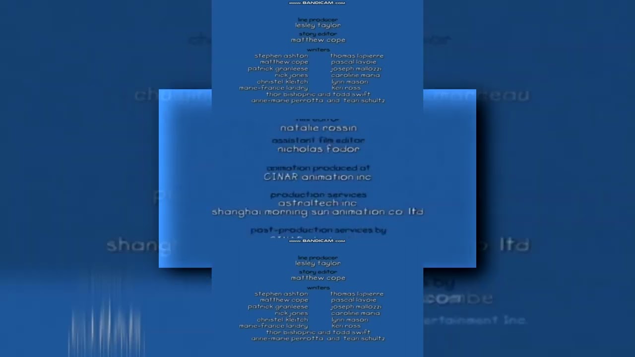 (YTPMV) Caillou End Credits 1997 Scan