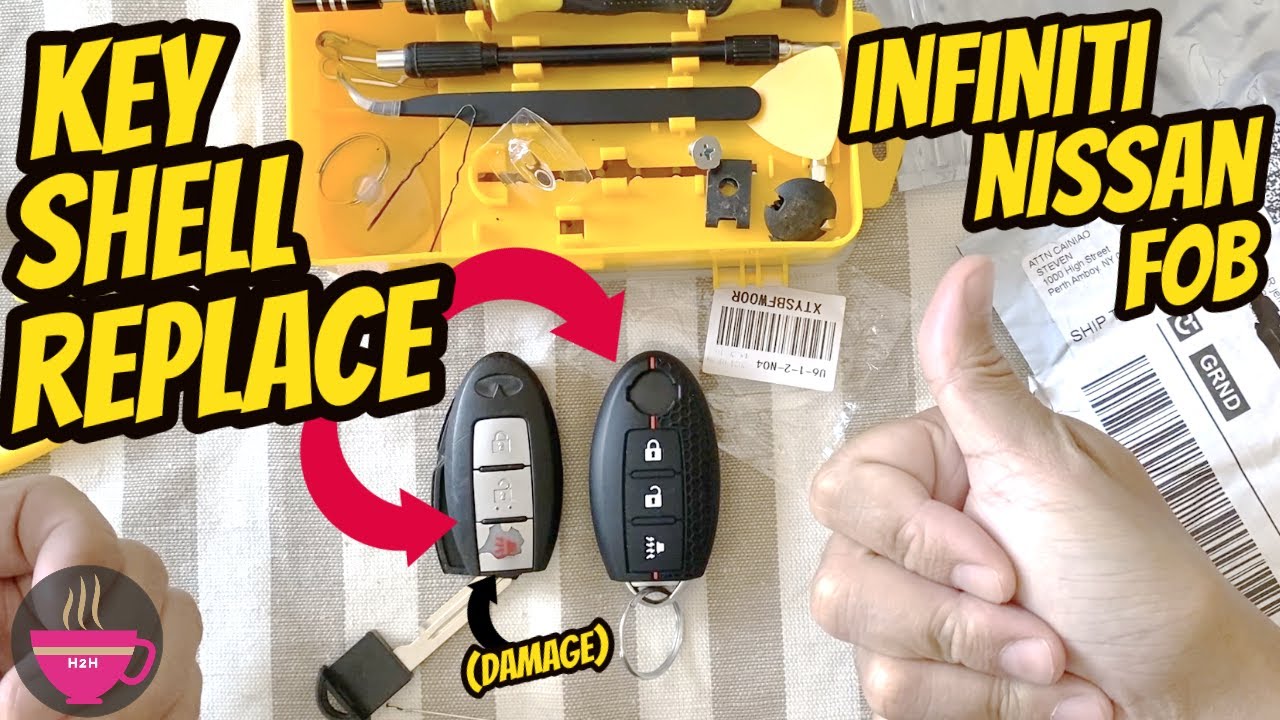 How to: Key FOB Shell Replacement Infiniti EX35 (Nissan FOB as well)