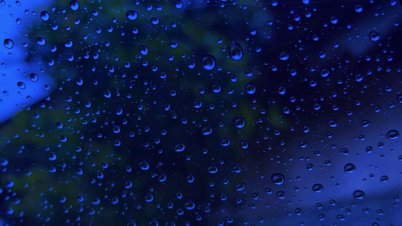 Live 24/7 - Rain Sounds & Rain On Window with for Deep Sleep 🌩️ Dark Screen Rain for Sleep, Study