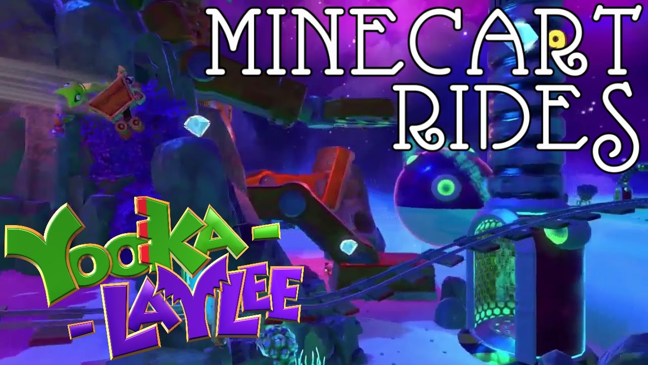 Yooka-Laylee | All Kartos Minecart Rides