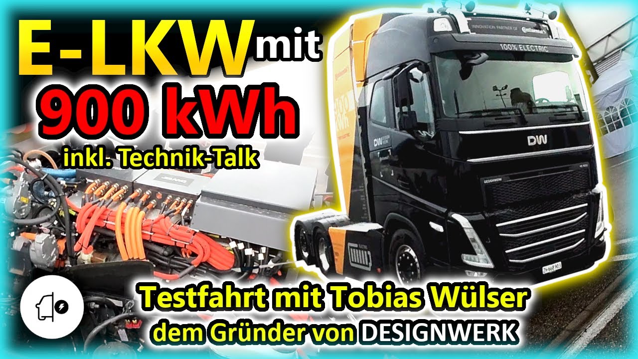 900kWh E-LKW von DESIGNWERK | Technische Details | Letzte Runde (Testfahrt) auf dem e4 Testival