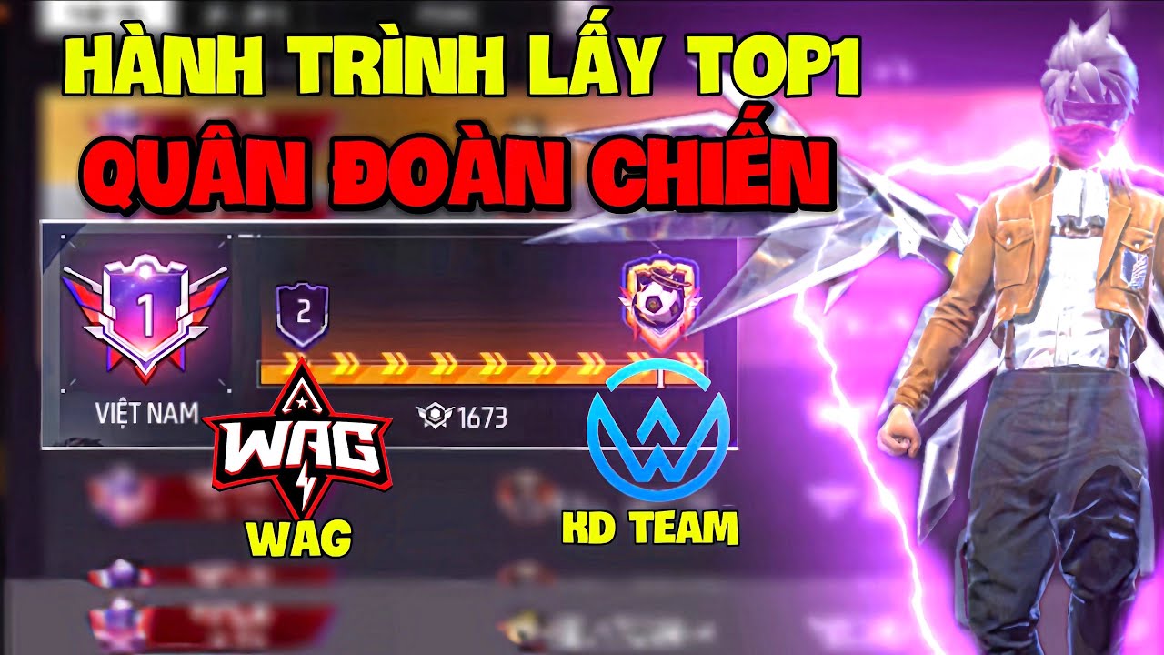 Free Fire | Hành Trình Lấy Top 1 Quân Đoàn Chiến Việt Nam, Nghẹt Thở Tới Phút Cuối!