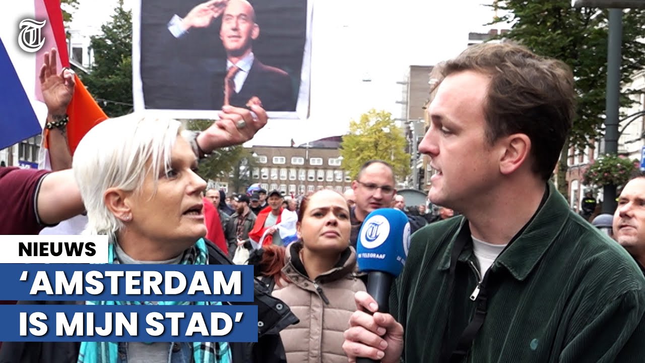 Immigratieprotest in Amsterdam: ‘Zit agressie in de groep’