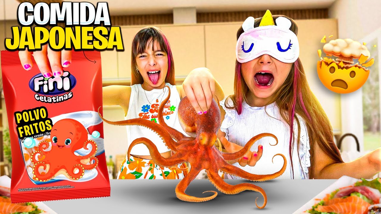 COMIDAS ESTRANHAS JAPONESAS COM OLHOS VENDADOS *Desafio