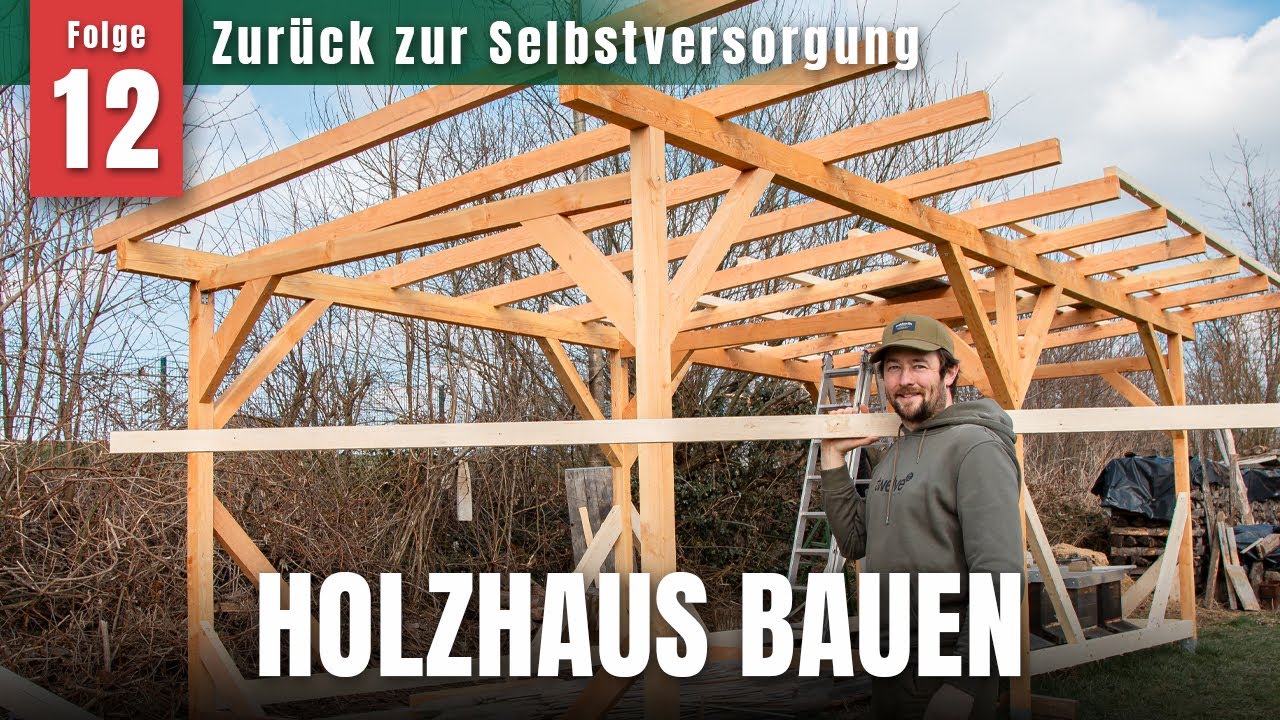 Holzhaus / Unterstand für Gartengeräte & Bienen – selber bauen Schritt für Schritt + neues Sägewerk