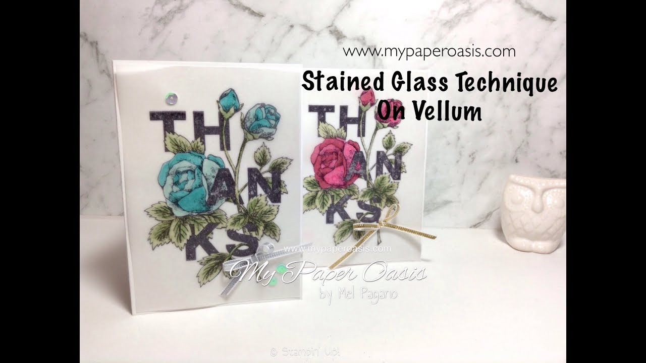 Stained Glass Technique On Vellum