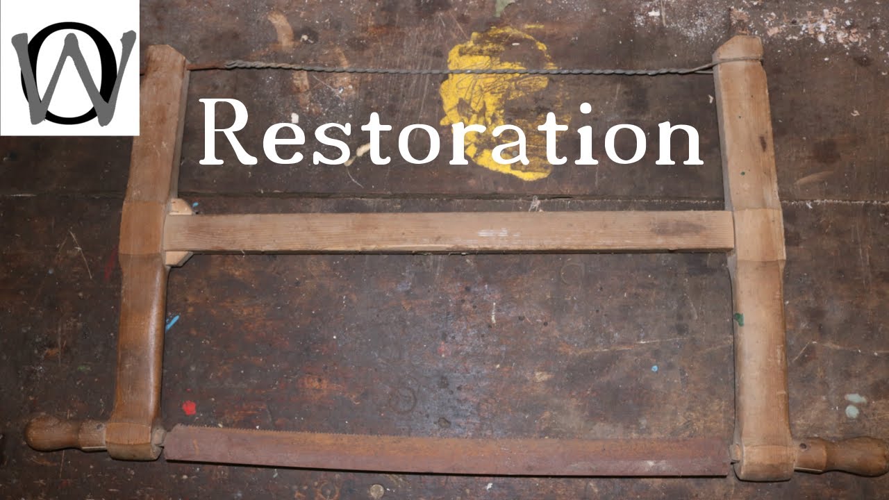 Restoration of an old framesaw / Restauration einer alten Gestellsäge  (Deutsch / English)
