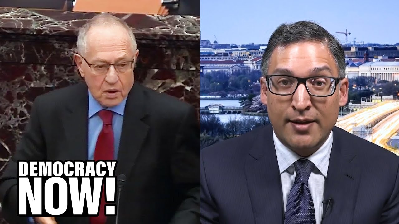 Ex-Solicitor General: Alan Dershowitz Is Wrong. Trump Is Not Above the Law & Should Be Impeached