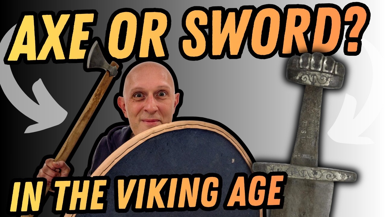 Why were AXES chosen over SWORDS in the VIKING AGE?