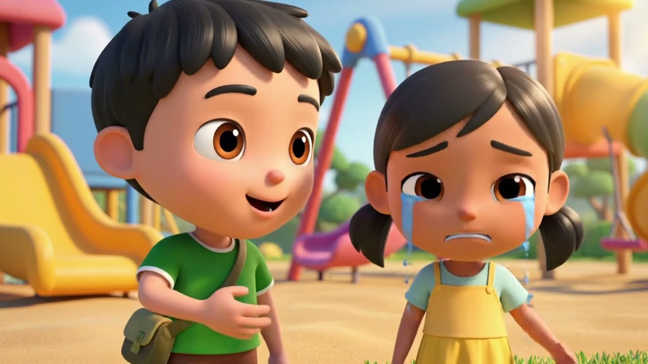 Menolong Teman Yang Kesulitan | Cerita Animasi Anak 