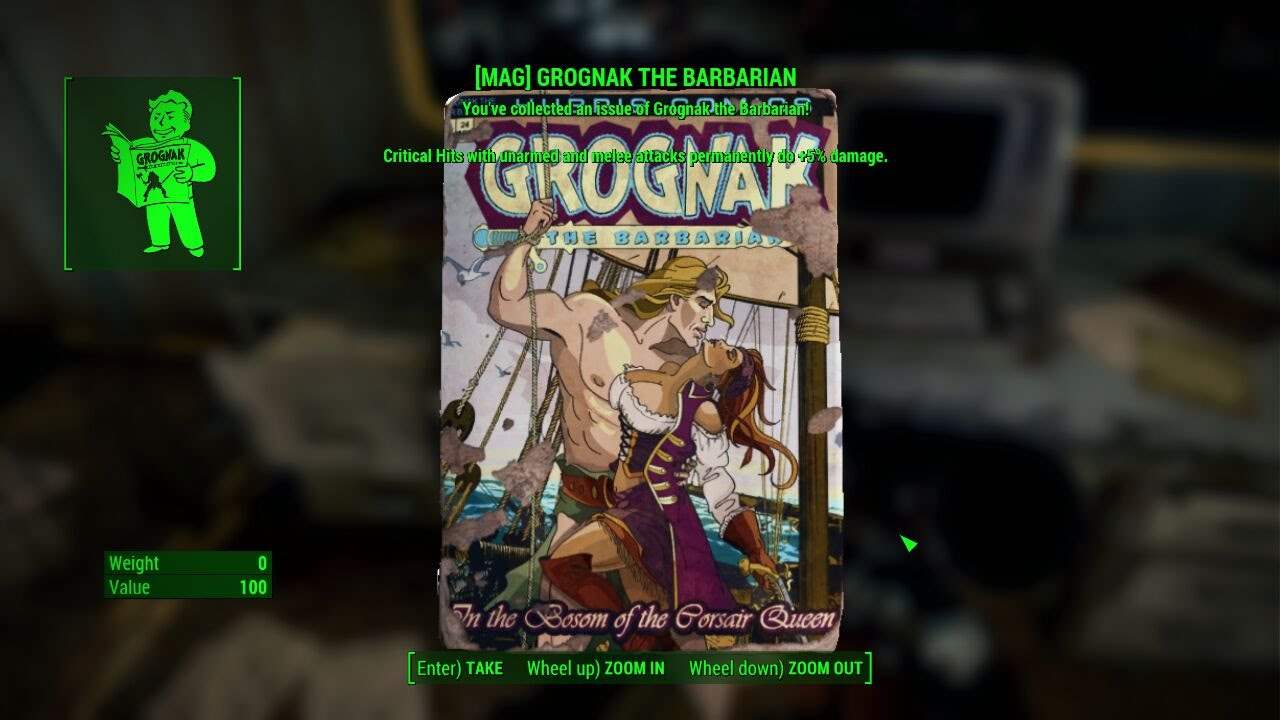 Fallout 4 Corvega assembly plant [Magazines]  Grognak the Barbarian & Repair bobblehead
