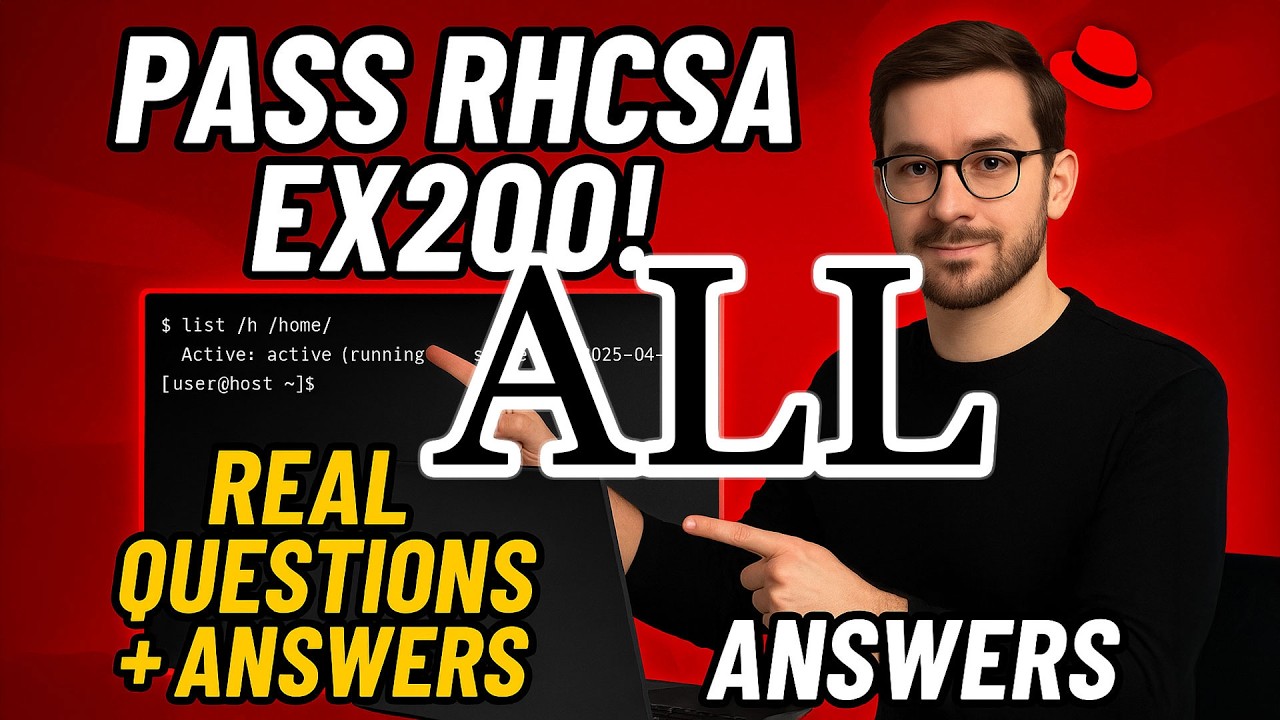 RHCSA 9/10 Exam Prep: Real EX200 Questions & Step-by-Step Solutions (2025) Ex200 Prep Full Exam