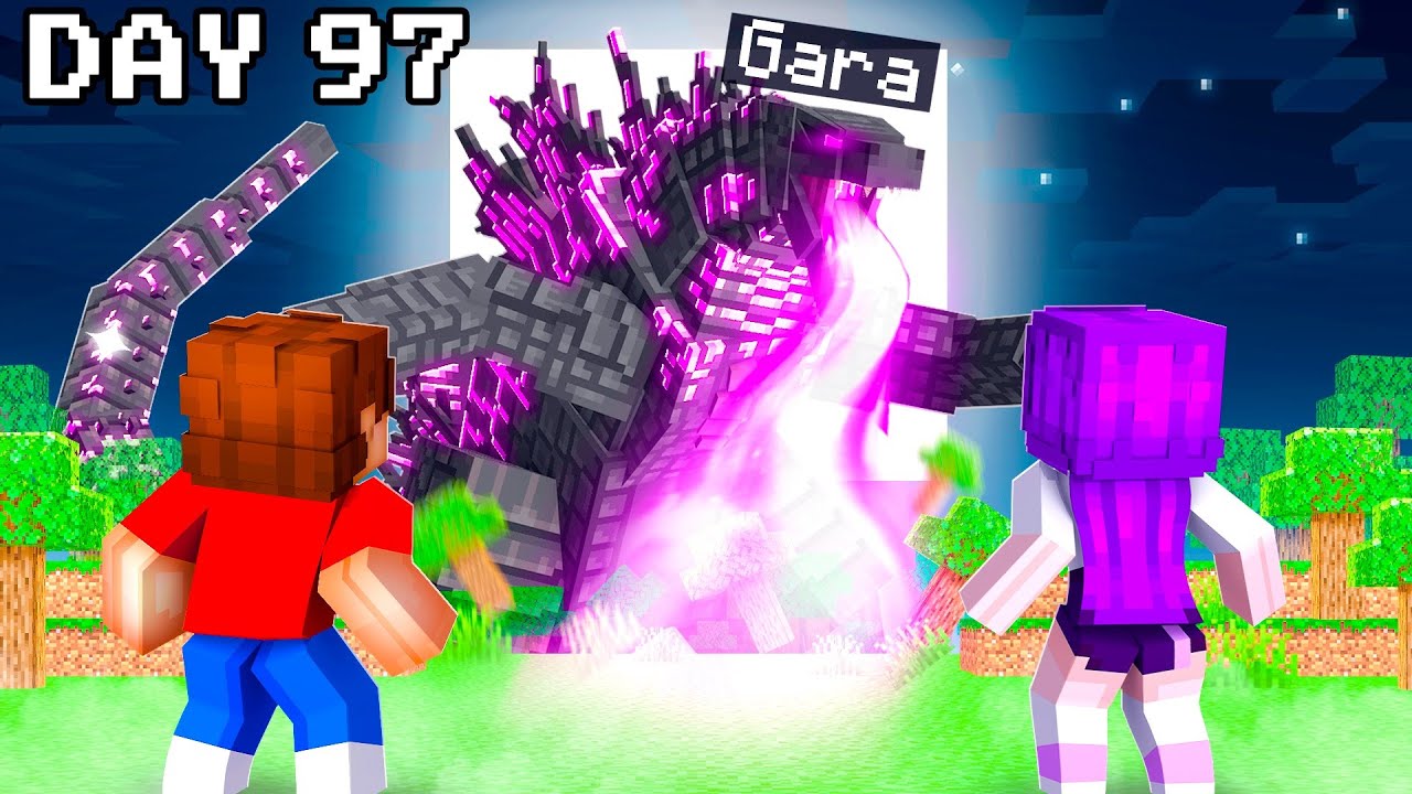 Surviving 99 Years as a GODZILLA in Minecraft!